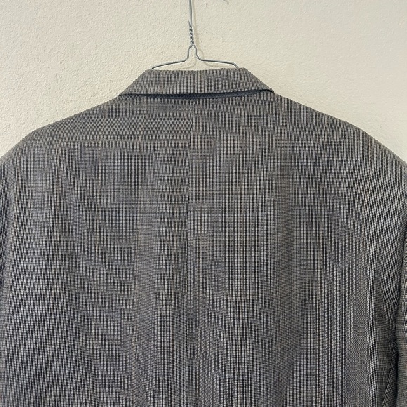 Ralph Lauren Sport Coat Mens 44S Gray Houndstooth Silk Wool Single Vent Lined - Picture 10 of 10